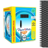 Paper Mate InkJoy 100 ST M Kugelschreiber schwarz/transparent, 100er-Pack (S0977410)