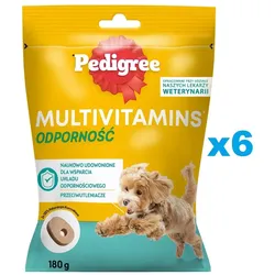 PEDIGREE Multivitamins Immunsystem 6x180g: Ergänzungsfutter für erwachsene Hunde mit Huhn