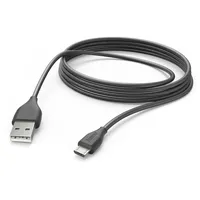 Hama USB-A auf Micro-USB 3 m Schwarz