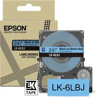 Epson LK-6LBJ Beschriftungsband, 24mm, schwarz/mattblau (C53S672082)