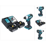 Makita DTD 157 RT Akku Schlagschrauber 18 V 140 Nm 1/4" Brushless + 2x Akku 5,0 Ah + Ladegerät