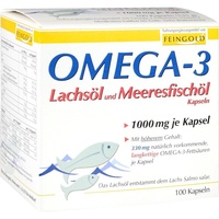 Burton Feingold Omega-3 Lachsöl und Meeresfischöl Kapseln 100 St.