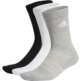 adidas Cushioned Crew Socken 3er Pack Medium Grey Heather / White / Black 22-24