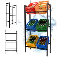 Tronitechnik Getränkekistenregal 6 Kästen Schwarz