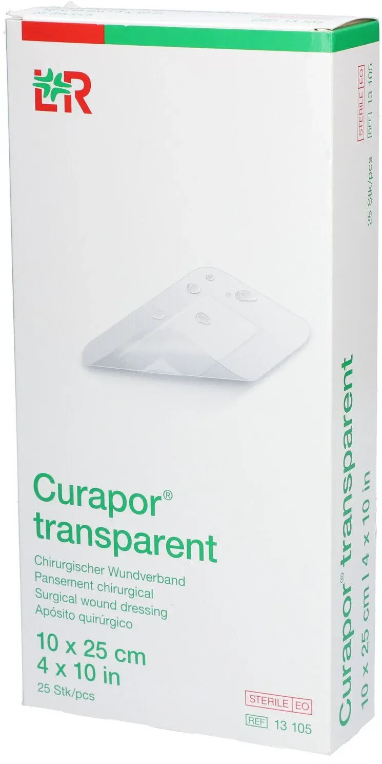 Curapor Transparent Steril 10x25cm