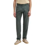 Marc O'Polo Leinenhose mit Gürtelschlaufen Modell 'OSBY jogger Oliv, 32/32