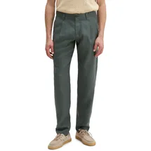 Marc O'Polo Leinenhose mit Gürtelschlaufen Modell 'OSBY jogger Oliv, 32/32