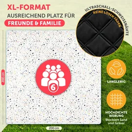 Blumtal Picknickdecke Boho/Terrazzo 200 x 200 cm