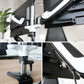 HJH Office VM-MG2S Monitorhalterung Schwenkarm Schwarz