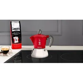 Bialetti Moka Induction 2 Tassen rot/silber