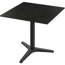 BIG Möbel GmbH Gastro Terrassentisch NICO | 80x80 cm | HPL Compact Dunkler Schiefer