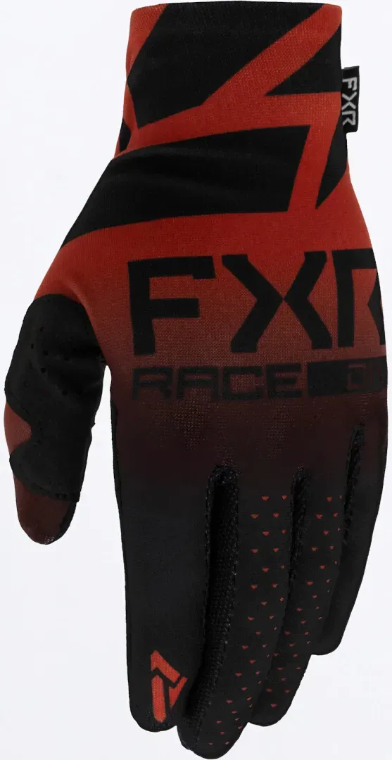 FXR Pro-Fit Lite Jugend Motocross Handschuhe, schwarz-rot, Größe M
