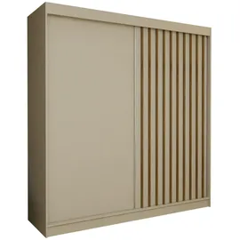 ax living Schwebetürenschrank Cabinio 200 x 216,1 x 61 cm Beige