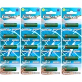 20 x 23A 12V (4 Blistercards a 5 Batterien) Quecksilberfreie Alkaline Batterien MN21, 23A, V23GA, L1028, A23 EINWEG Markenware Eunicell