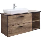 Saphir Quickset 374 Aufsatzwaschtisch 103 x 44,5 cm