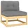 vidaXL Garten-Lounge-Set 8-tlg. grau/beige