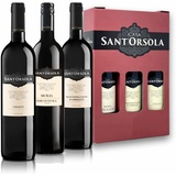 Sant'Orsola Chianti D.O.C.G. + Montepulciano D.O.C. d'Abruzzo + Nero d'Avola D.O.C. Italien Rotwein Geschenkbox (3 x 0.75 l)