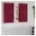 vidaXL Vorhang Ösen 140 x 140 cm Rot 2 St.