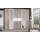 WIMEX Drehtürenschrank Diver 270 x 207 x 58 cm Beige/Weiß