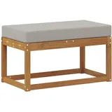 vidaXL Outdoor Hocker Bank Massivholz Akazie Natur