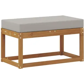vidaXL Outdoor Hocker Bank Massivholz Akazie Natur