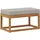 vidaXL Outdoor Hocker Bank Massivholz Akazie Natur