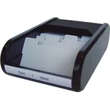 Helit Visitenkartenbox H6218095 Schwarz 300 St.