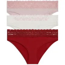 Tommy Hilfiger Bikinislip 3 St. bonita pink/ivory/schwarz magma 38