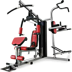 Sportstech Kraftstation HGX200,  45in1, 45+ Übungsvarianten inkl. Boxsackhalterung & Stepper, Ganzkörpertraining, robustes EVA-Polstermaterial für hohen Komfort