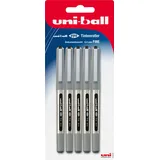 Uni-Ball Tintenroller uni-ball Eye UB-157, fine, 0,4 mm, Blisterkarte, schwarz 5 Stück
