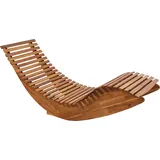 Beliani Gartenliege 60 x 90 x 60 cm Braun