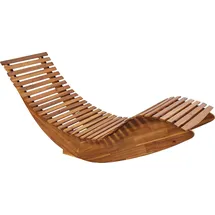Beliani Gartenliege 60 x 90 x 60 cm Braun