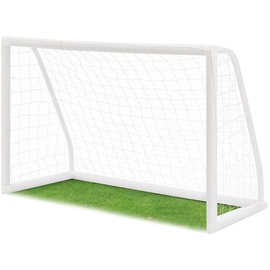 ArtSport Fußballtor 180 x 120 cm mit Netz für Garten in Weiß, inklusive praktischer Tragetasche