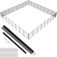 Vevor Poolzaun 1,21 x 29,26 m abnehmbarer Kindersicherheits-Poolzaun, einfache DIY-Installation, Schwimmbadzaun, 340 g Teslin-PVC-Poolzaunnetz, Zum...