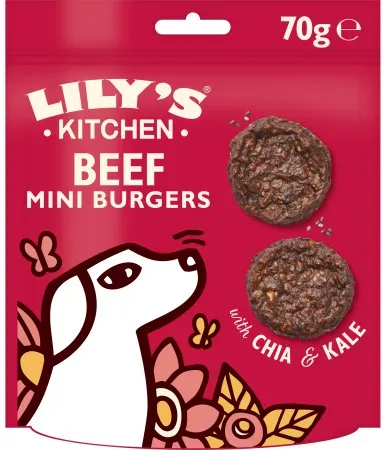 Lily's Kitchen Mini Burgers Snacks Für Hunde Rind 70g