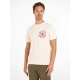 Tommy Hilfiger Kurzarmshirt »ICON CREST TEE«, Gr. S, Calico Heather/Multi, , 45807547-S