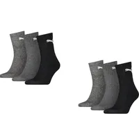 Puma Short Crew Sportsocken 6-Pack grau mix - 39-42
