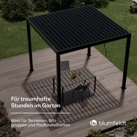 Blumfeldt Pavillon 3 x 3 m Schwarz
