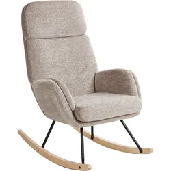 Schaukelsessel KVELIA Stoff Taupe