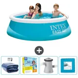 Intex Easy Set Schwimmbecken rund – 183x51 cm – Zubehör CB9 Blau No Size