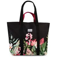 fabrizio® Strandtasche Badetasche schwarz/bunt