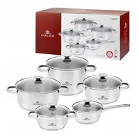 Gerlach FIRST Edelstahl-Kochgeschirr-Set 10-teilig