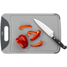 Silit Schneidebrett Set 2-teilig Kunststoff 32 x 20 cm / 38 x 25 cm Grau