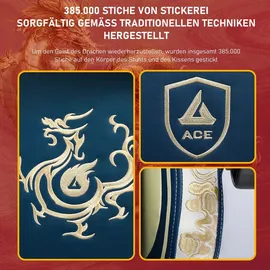 GTPLAYER Dragon Series Kunstleder Blau
