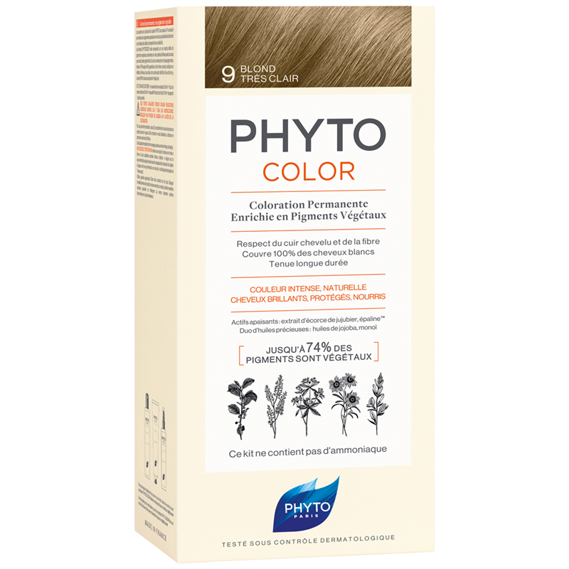 Phyto Phytocolor 9 Sehr Helles Blond Pflanzliche Haarcoloration