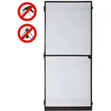 Estexo Fliegengitter Insektenschutz Tür 236 x 240 cm Braun/Grau/Schwarz