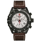 Swiss Alpine Military Herren Uhr Chrono 7076.9572SAM Leder