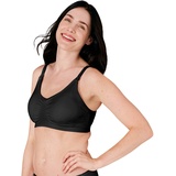 Medela 3-in-1 Still- und Abpump-BH Atmungsaktiv und leicht für ultimativen Komfort beim Stillen oder beim freihändigen Abpumpen Schwarz XL