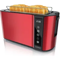 Arendo Toaster Wärmeisoliertes Doppelwandgehäuse, Display mit Restzeitanzeige, 2 lange