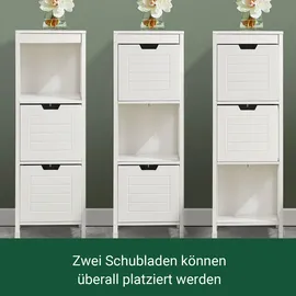 SoBuy FRG127 Badkommode 30 x 89 x 30 cm Weiß